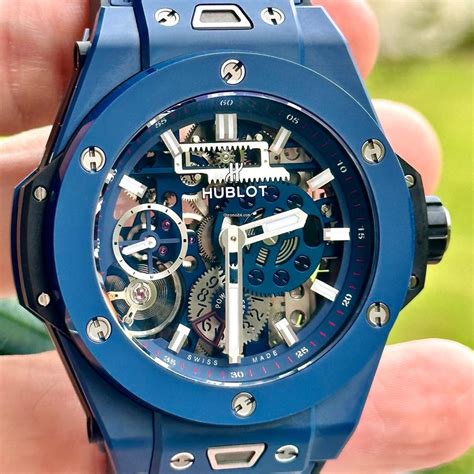 hublot ceramic blue|big bang built in blue.